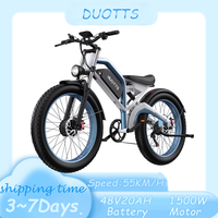 DUOTTS N26 Electric Bicycle 1500W Dual Motor 48V20AH Lithium Battery Oil brakes Electric Bike 26 Inch Fat Tire Mountain E-bike