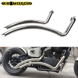Motorcycle Exhaust Pipe Full Stainless Steel Muffler System Silencers For Honda Steed Shadow 400 600 VLX400 VLX600 VT600 VT600C