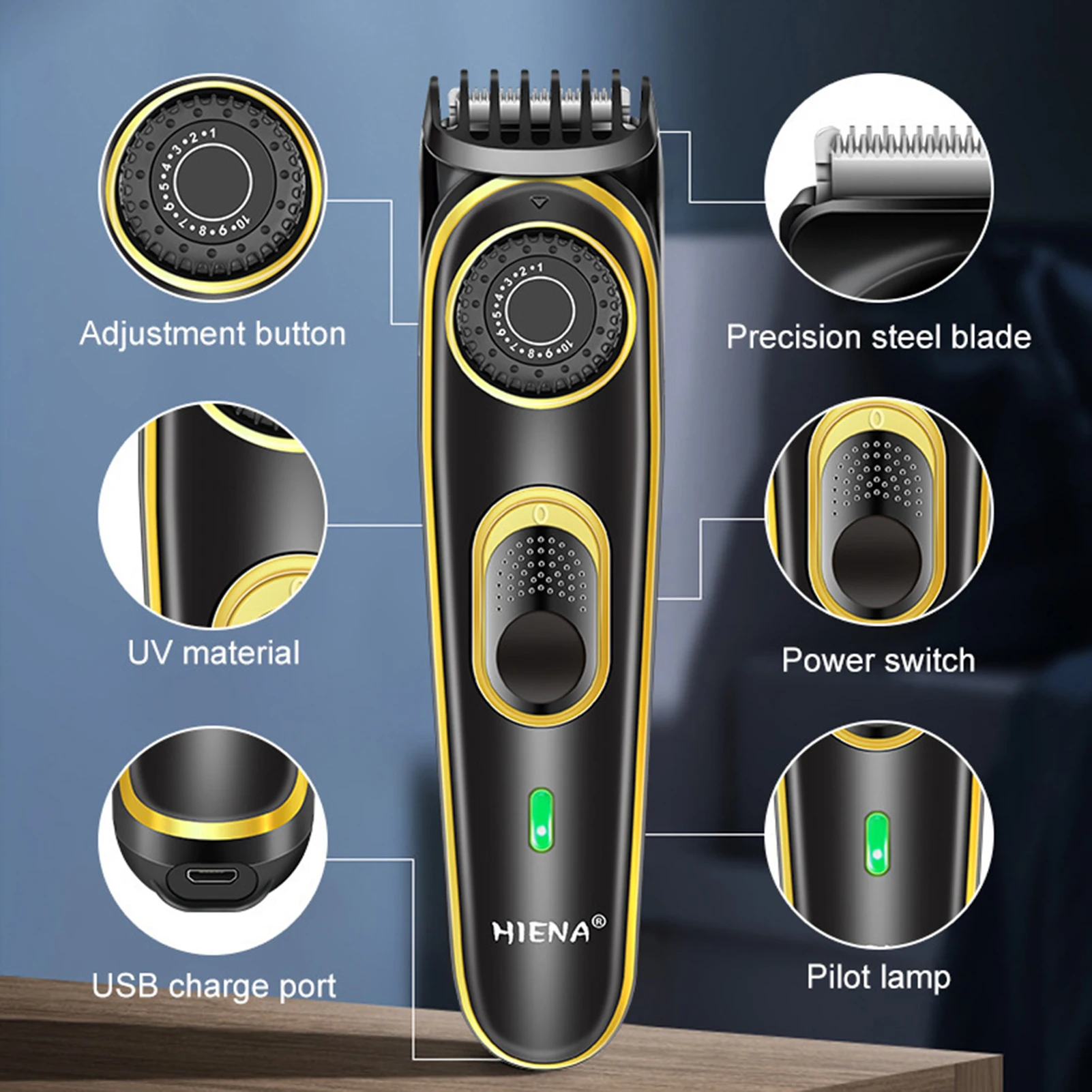 HIENA Electric Hair Clippers set for men HYN-233 professional Hair Trimmer shaving razor for barber shop hair cutting machine