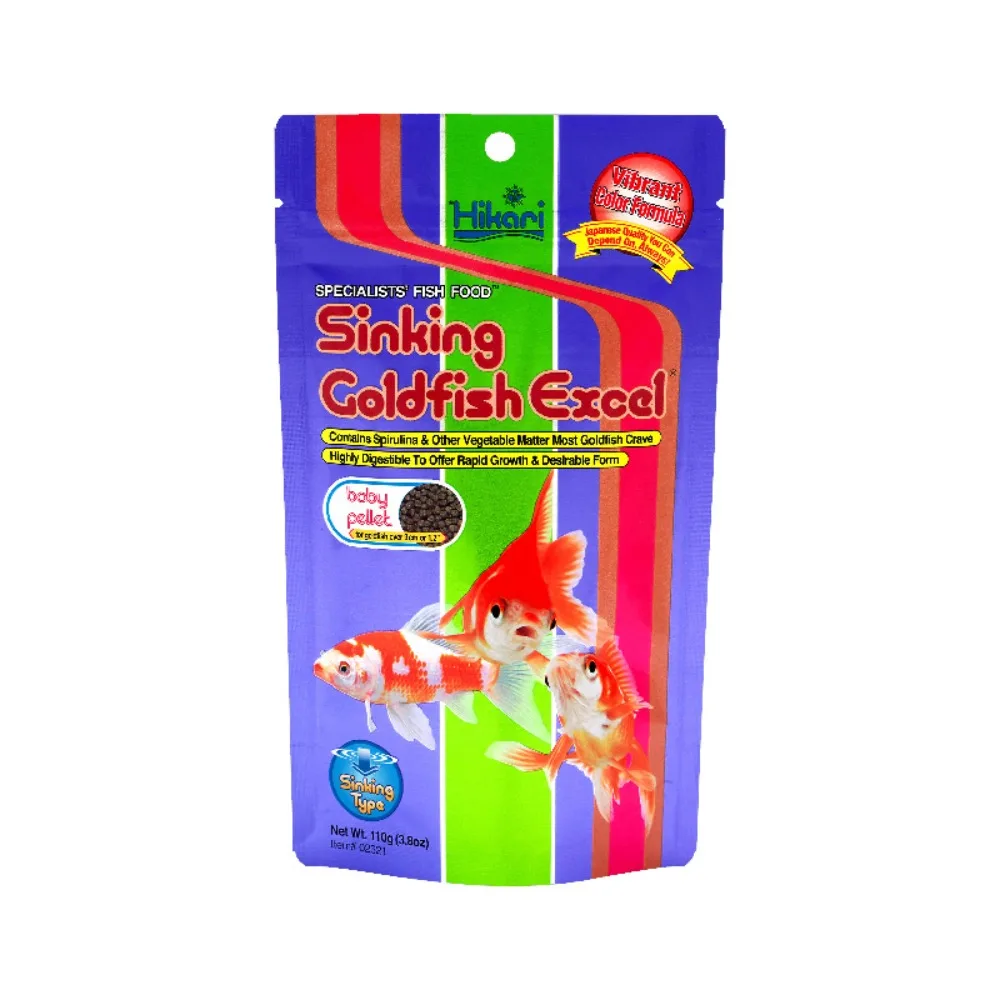 Hikari Afundando Goldfish Excel Fish Food Goldfish Cor & Growth Diet 110g
