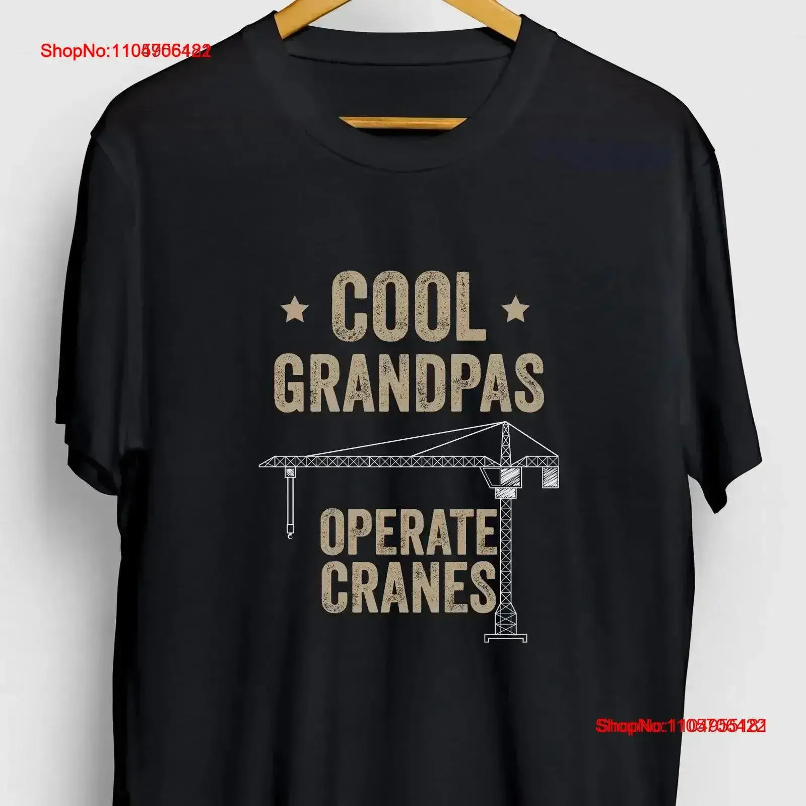 Crane Operator Grandpa Driver Funny T Shirt Youth vintage Washed designer clothes Stylish streetwear Breathable vintage Washed