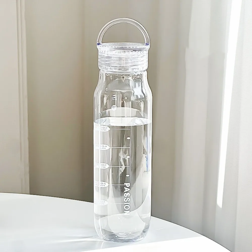 

Transparent Sports Water Bottle Leak Proof Large Capacity Portable Water Cup with Scale Anti-Fall Cold Drink Cup Gym Fitness