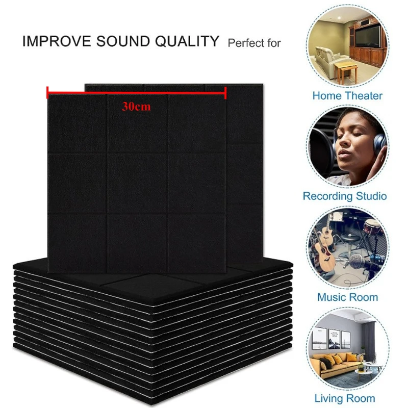 

Felt polyester fiber sound insulation board, noise reduction self-adhesive hexagonal sound-absorbing board