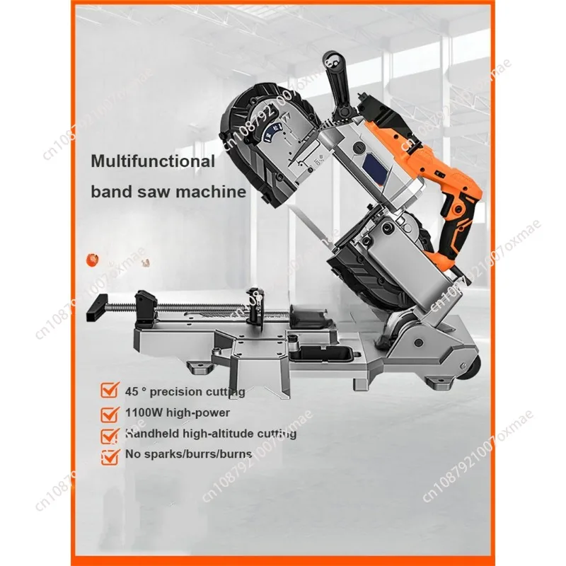 Handheld Band Saw Used For Cutting Copper Rods/Aluminum Materials/Stainless Steel/Wood/PVC Pipes Multifunctional Electric Saw