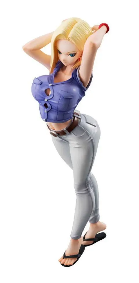 20cm Dragon Ball Z lazuli Android 18 Anime Doll Action Figure PVC toys Collection figures for friends gifts