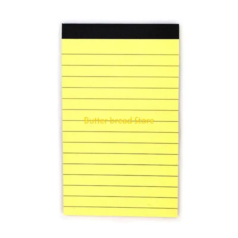 

W89c 6pcs маленький писательный пад мини -карманной блокнот маленькая панель для памяти Черная и линиивая бумага для ежедневного