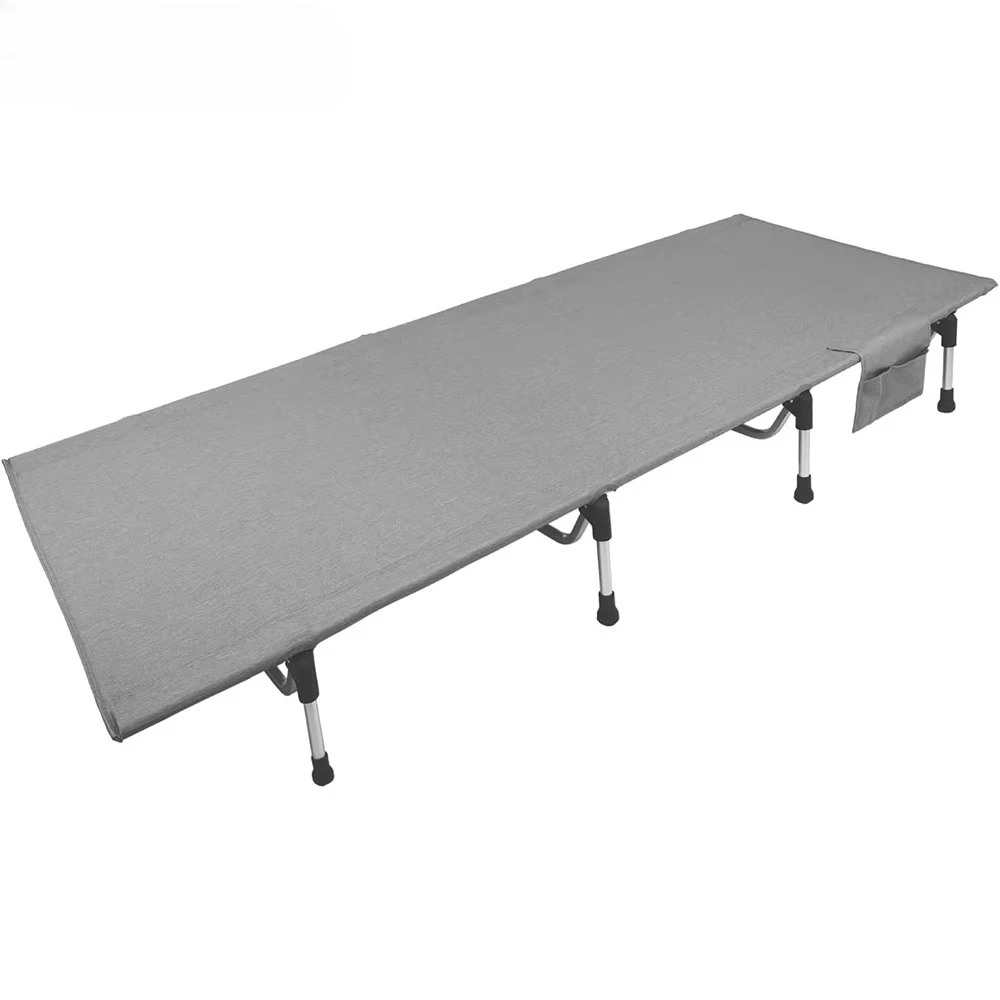 

Outdoor Adult Aluminum Folding Camping Bed with Carry Bag