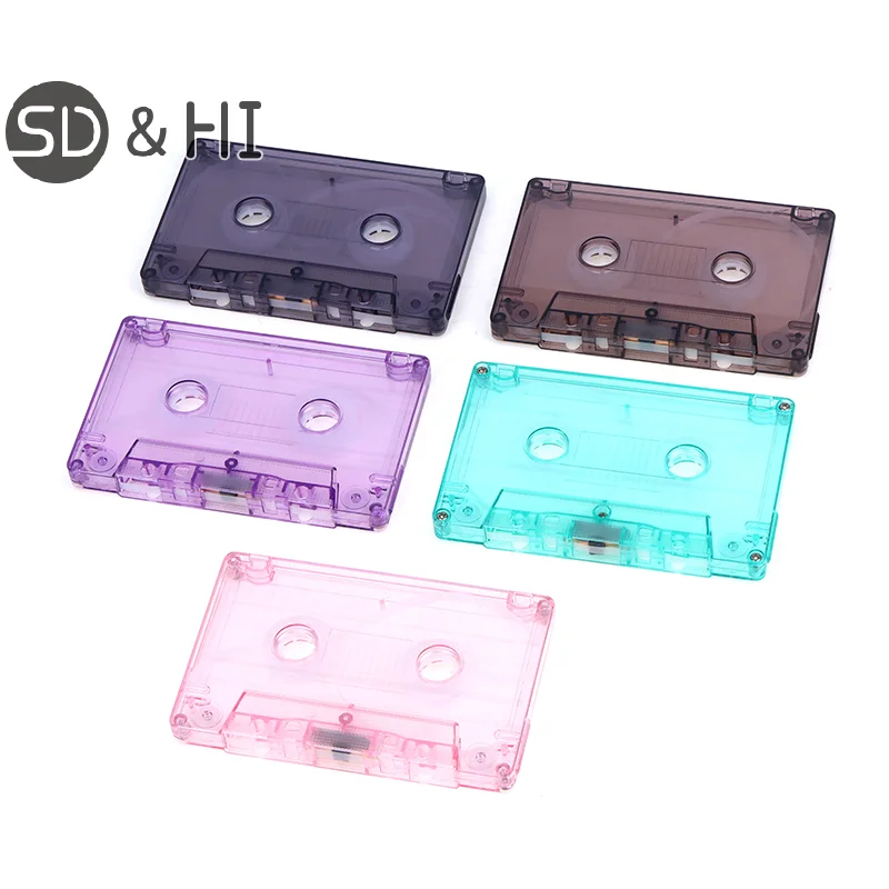 1Pc New Color Blank Tape Case Audio Recording Cassette Tape Shell Empty Reel To Reel Cassette(No Inner Core And Outer Box)