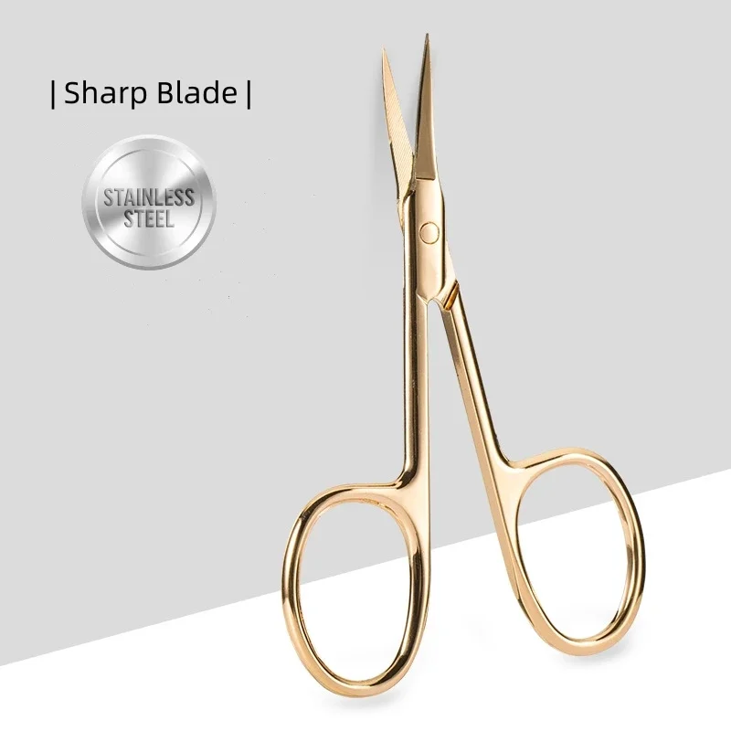 

Nail Scissors Extra Fine for Manicure and Pedicure, Curved Blade Cuticle Scissors, Precise Pointed Tip Grooming Beauty Tools