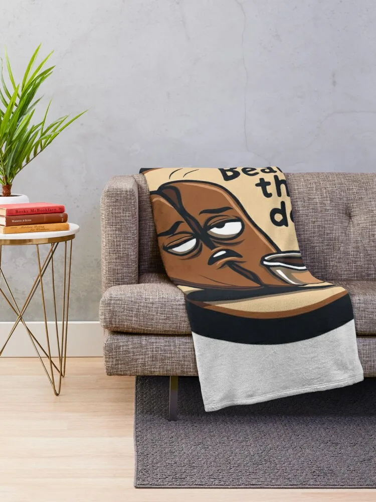 Bean There, Done That - Tired Coffee Bean Throw Blanket Loose For Decorative Sofa Sleeping Bag Cute Blankets