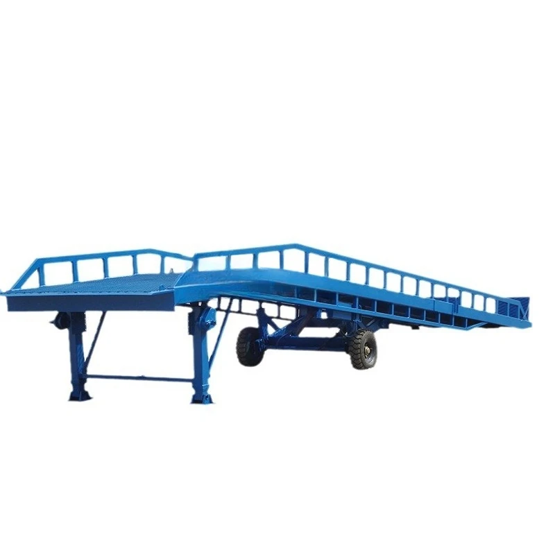Mobile hydraulic container loading and unloading platform ramp unloading platform lift