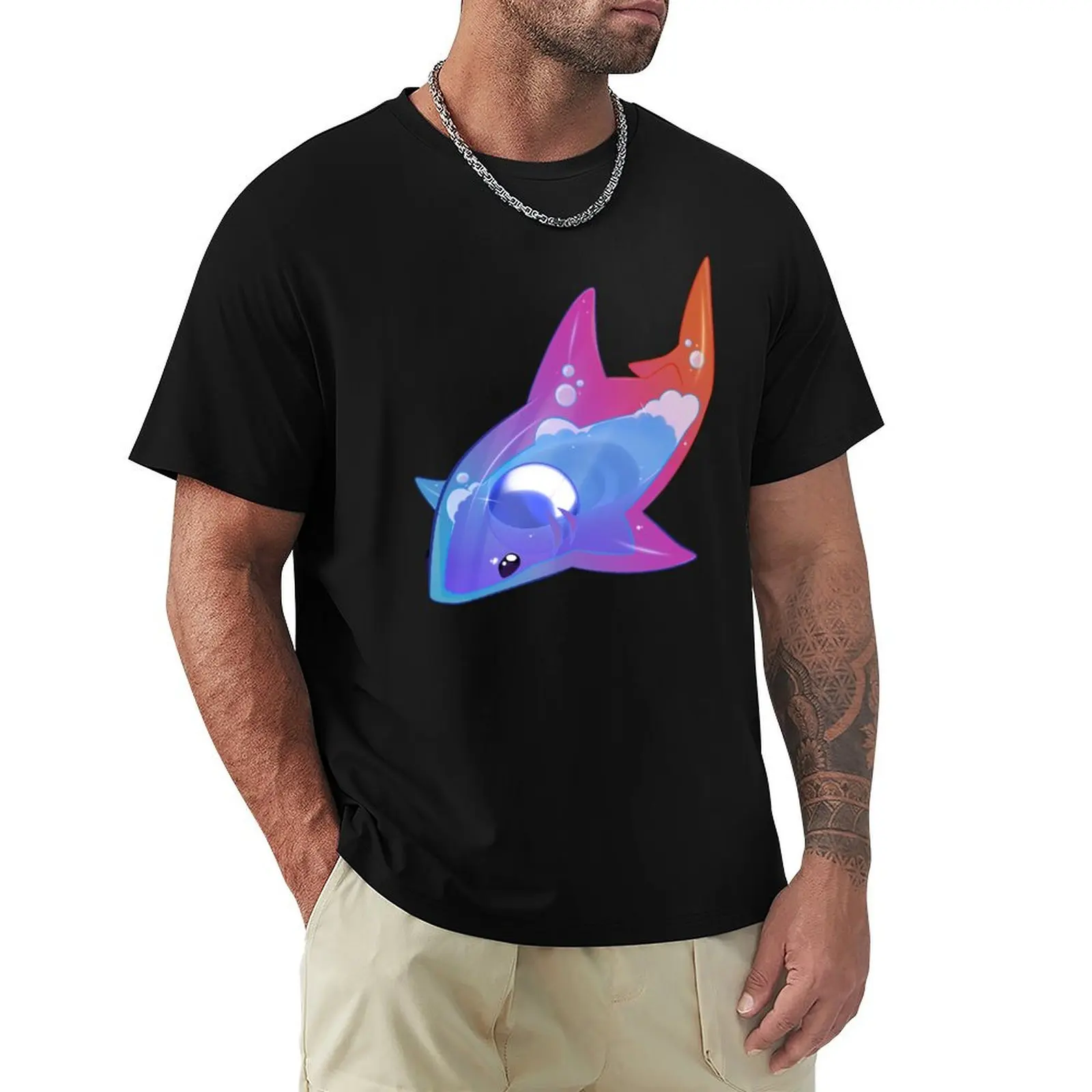 Ramune Soda Shark! T-Shirt Sweat Resistant Workout Tee Shirt