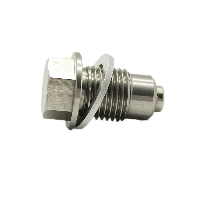 M12x1.25 M14 M16 M18 M20X1.5 Stainless Steel Oil Drain Plug with NEODYMIUM Magnet Fittings