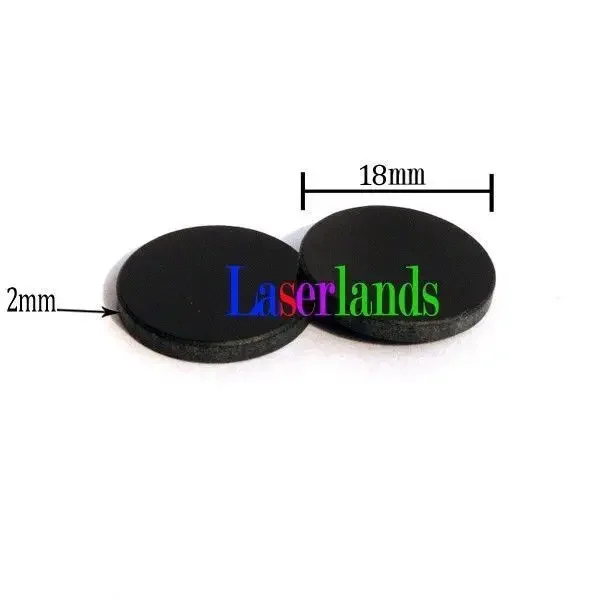 5pcs 18mm Laser Filter Lens against 400nm-750nm RGB Visible Light while let pass 808nm-1064nm IR YAG