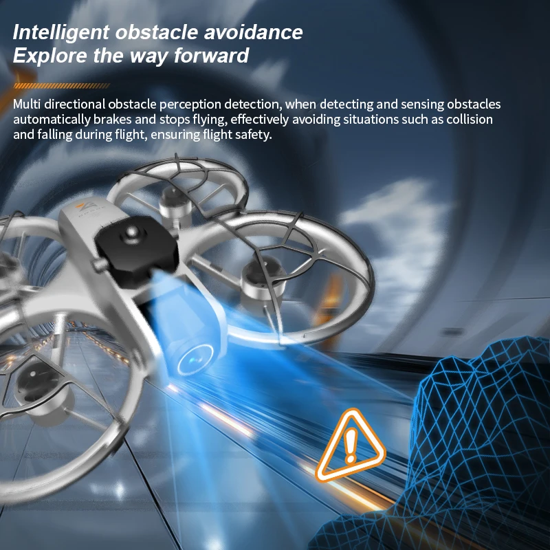 360° Full Preotection Obstacle Avoidance WIFI FPV RC Drone 8K ESC Camera Optical Flow Hover Brushless Remote Control Quadcopter