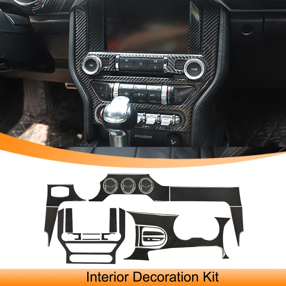 

for Ford Mustang 2015 2016 2017 2018 2019 2020 2021 2022 2023 Inner Decoration Stickers Kit Decal Trim Car Interior Accessories