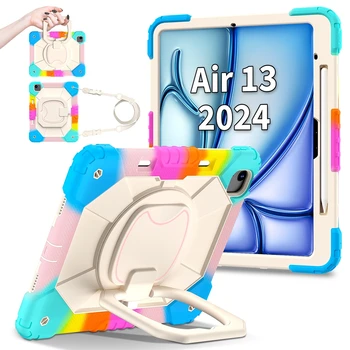 Capa para ipad air 13 2024 13.0 polegadas m2 resistente à prova de choque crianças tablets capa para ipad air 13 2024 a2898 a2899 a2900 13 