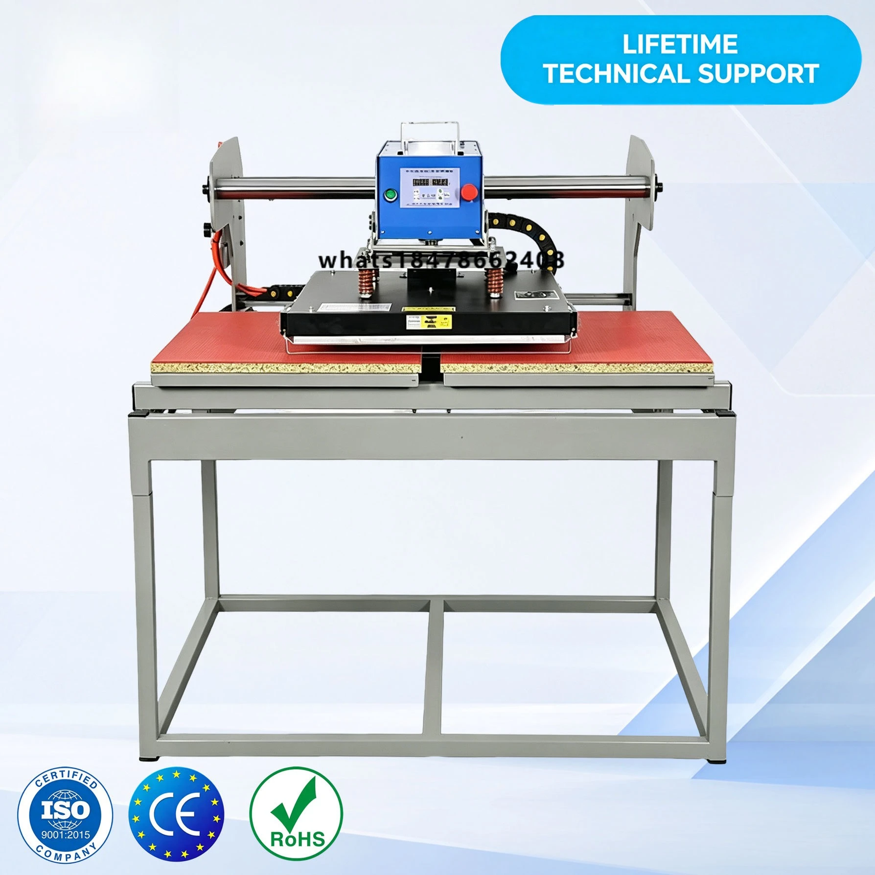 60x80 Double Stations Pneumatic Heat Press Transfer Machine Sublimation