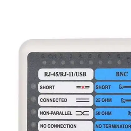 4 In Network Cable Tester For For RJ45 RJ11 USB BNC LAN Wire Detector With LED Fault Indicator For For STP UTP Ethernet Testing