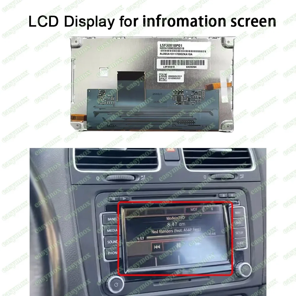 Car LCD Display for Volkswagen VW RNS510 SKODA Columbus NAV GPS Repairment