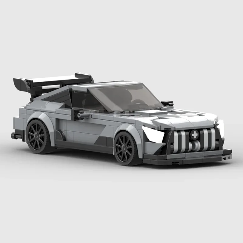

318 шт. MOC Mercedess GT Black Speed Champion городской автомобиль суперкар гоночные строительные блоки кирпичная техника креативная игрушка подарок