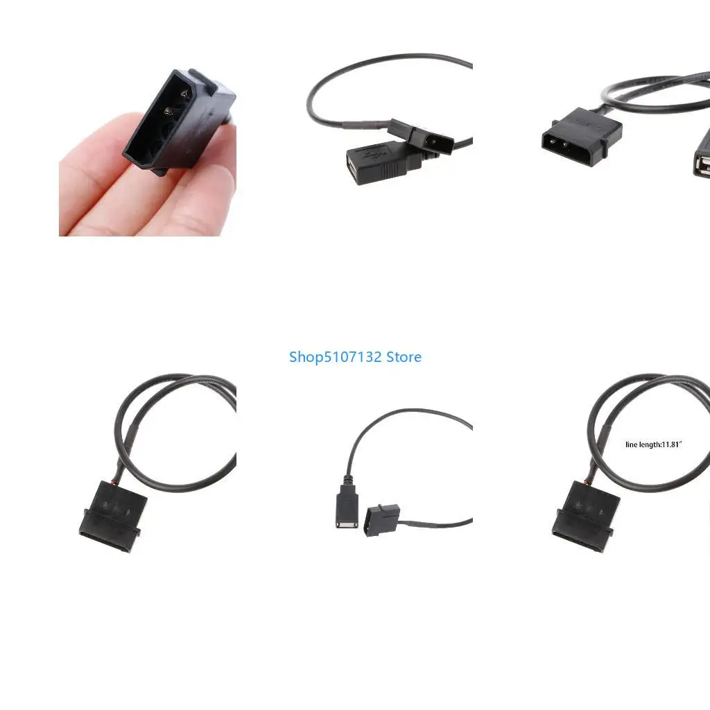 87HD USB to 2-Pin Fan Power Cable, USB Port to 5V Computer Fan Adaptor
