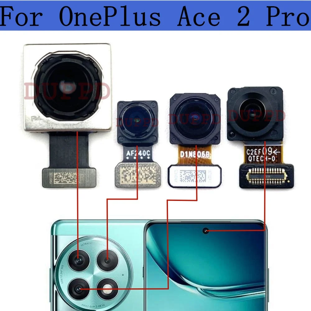 

Оригинальная задняя камера для OnePlus Ace2 Ace 2 Pro, передняя, задняя, широкая, макро, ультраширокая, запасной модуль камеры