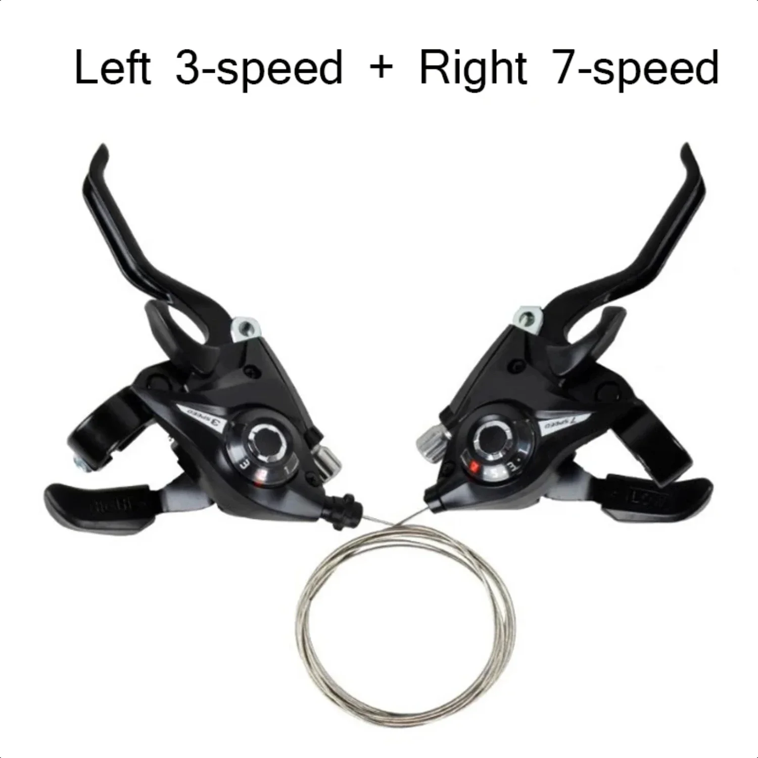 Bike Derailleurs 3x7 21 Speed  MTB Bicycle Shifter Levers Brake with Shift Cable Cycling Disc Handle  Bike Trekking