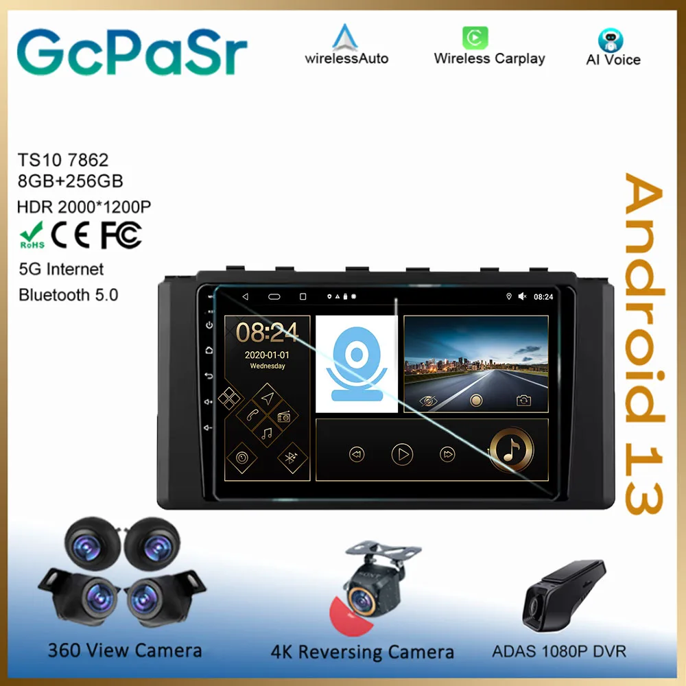 

Carplay Android For Toyota GR 86 ZN8 2021 - 2024 Auto Radio Multimedia Player GPS Navigation High-Performance CPU QLED Screen