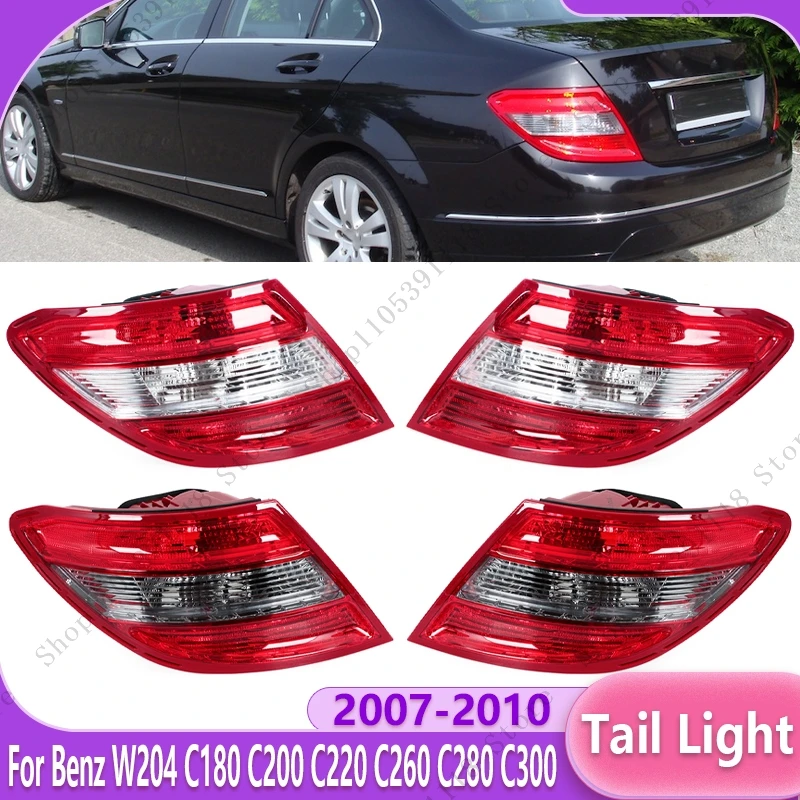 Car Tail Light Assembly Rear Turn Signal Light Brake Lamp For Mercedes Benz W204 C180 C200 C220 C260 C280 C300 2007 2008-2010