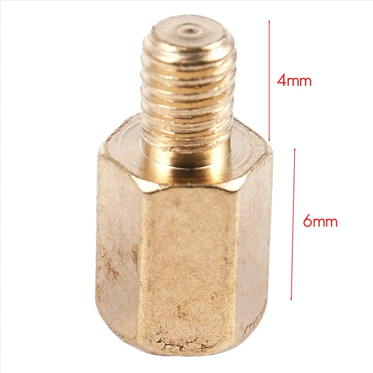 

ABGN 10 Pcs PC PCB Motherboard Brass Standoff Hexagonal Spacer M3 6+4mm