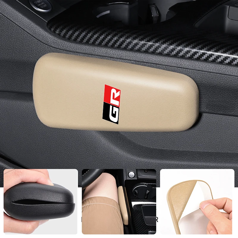 Protetor de Joelho para Carro, Tapete Protetor Lateral para Console Central, Compatível com Toyota GR Aygo Supra Prado RAV4 Hilux Yaris Corolla 4Runner Camry