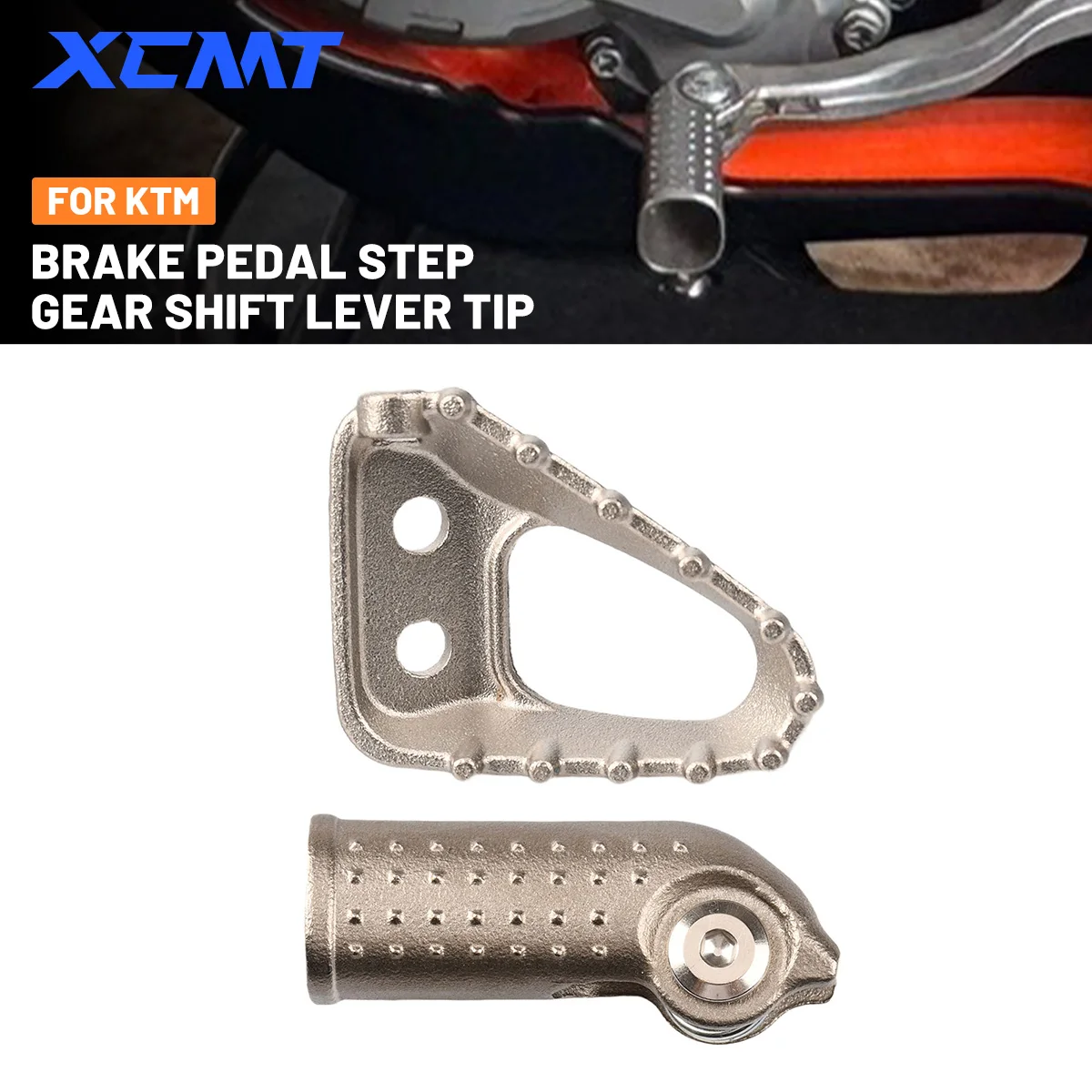 Motorcycle Stainless Steel Rear Brake Pedal Step Gear Shift Lever Tip For KTM 125-500 EXC EXCF SX SXF XC XCF XCW TPi 2016-2024