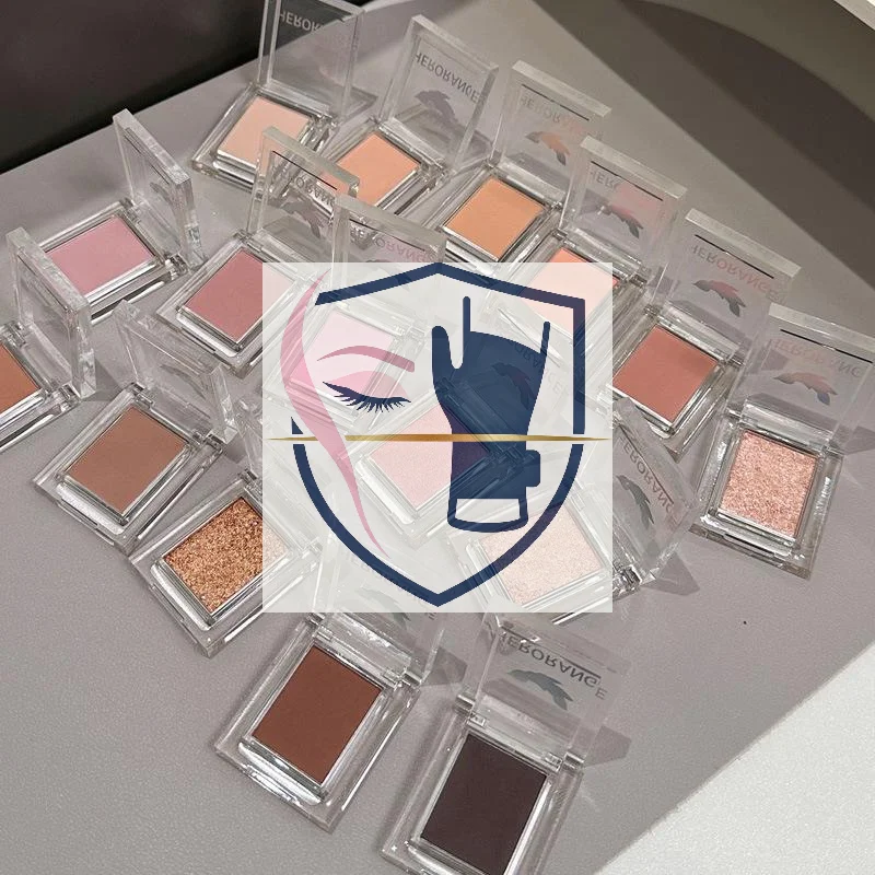【HERORANGE 】Eyeshadow Peach Pink Blush Nude Brown Face Contour Waterproof Long Lasting Glitter Matte Eyeshadow Primer Makeup