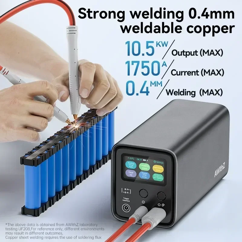 Imagem -04 - Amer-handheld Soldador Spot Ferramenta de Soldagem Tela Lcd Armazenamento de Energia Super Farad Capacitor Folha de Níquel Novo Uf20b