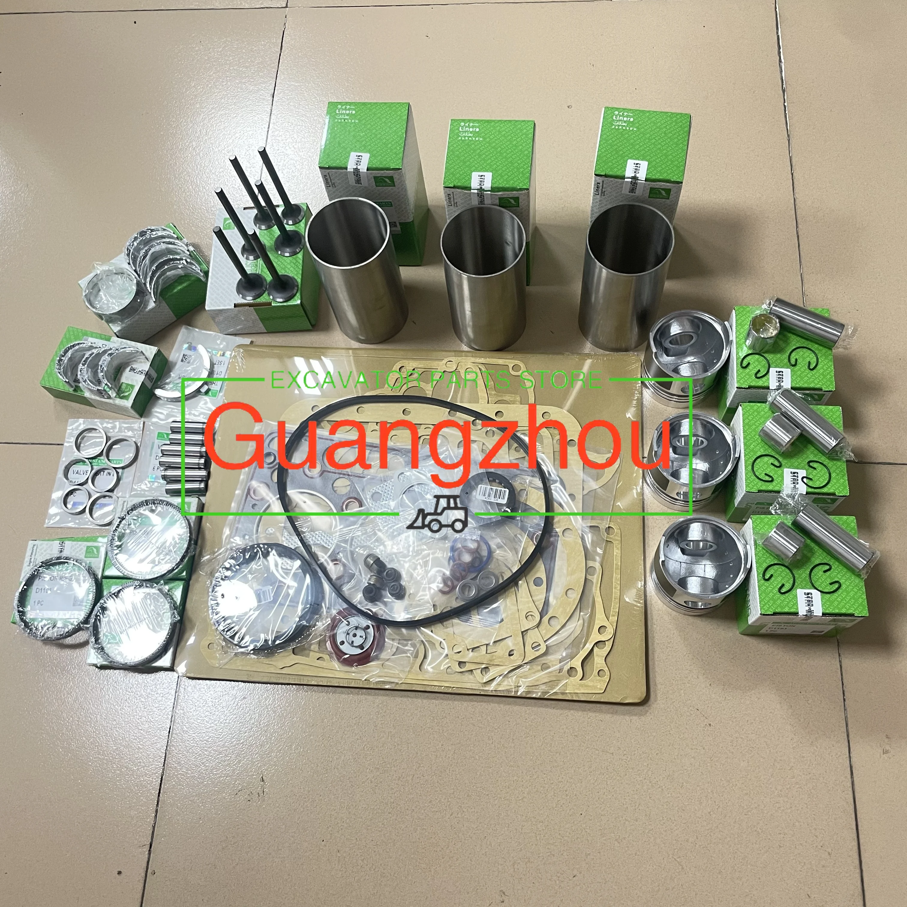 Overhaul Rebuild Kit for Engine D1101 D1102 Tractor L2050DT L235DT L2350 L235F