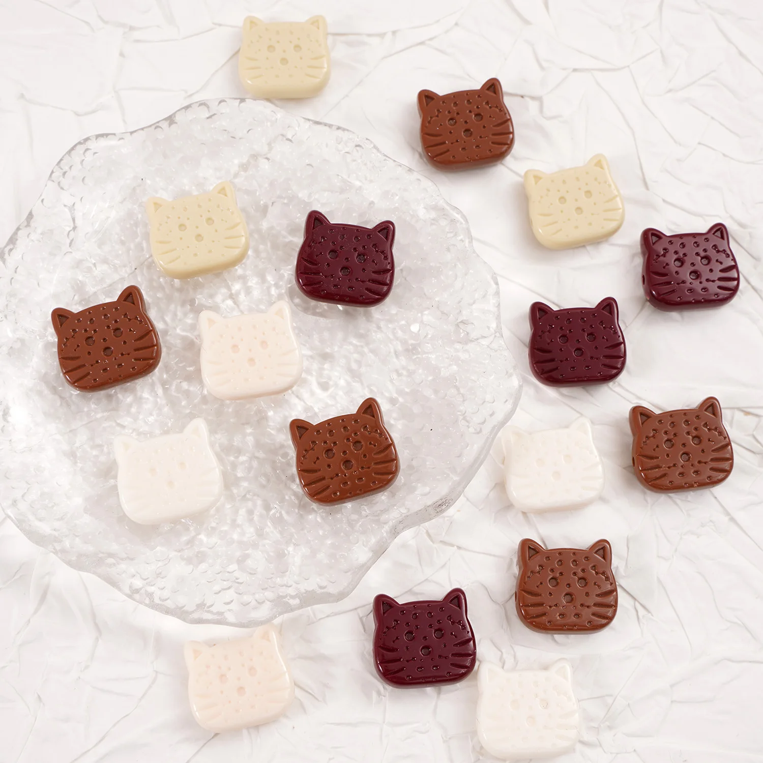 

5-20Pcs 8mm square Acrylic Beads For Jewelry Making Oblique section square beads DIY Necklace Bracelet Jewelry Accessories