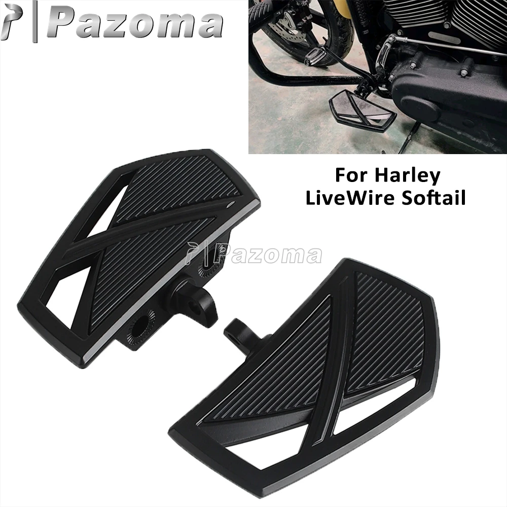 

For Harley LiveWire One S2 Softail Fat Bob Low Rider Fat Boy Foot Pegs Motorcycle Rear Passenger Footboard Adjustable Footrest