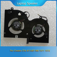 Brand New Original GPU CPU Cooling Fan For Msi Creator Z16 A11UET MS-1571 MS-1572  BS4505HS-U5C 1571-G-CCW 1571-CPU-4P 5V