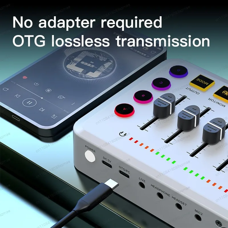 F9 Pro Audio Interface for Singing & Recording， Hi-Fi Sound Supports Dynamic/Condenser Mic (48V)， All-Platform Compatible