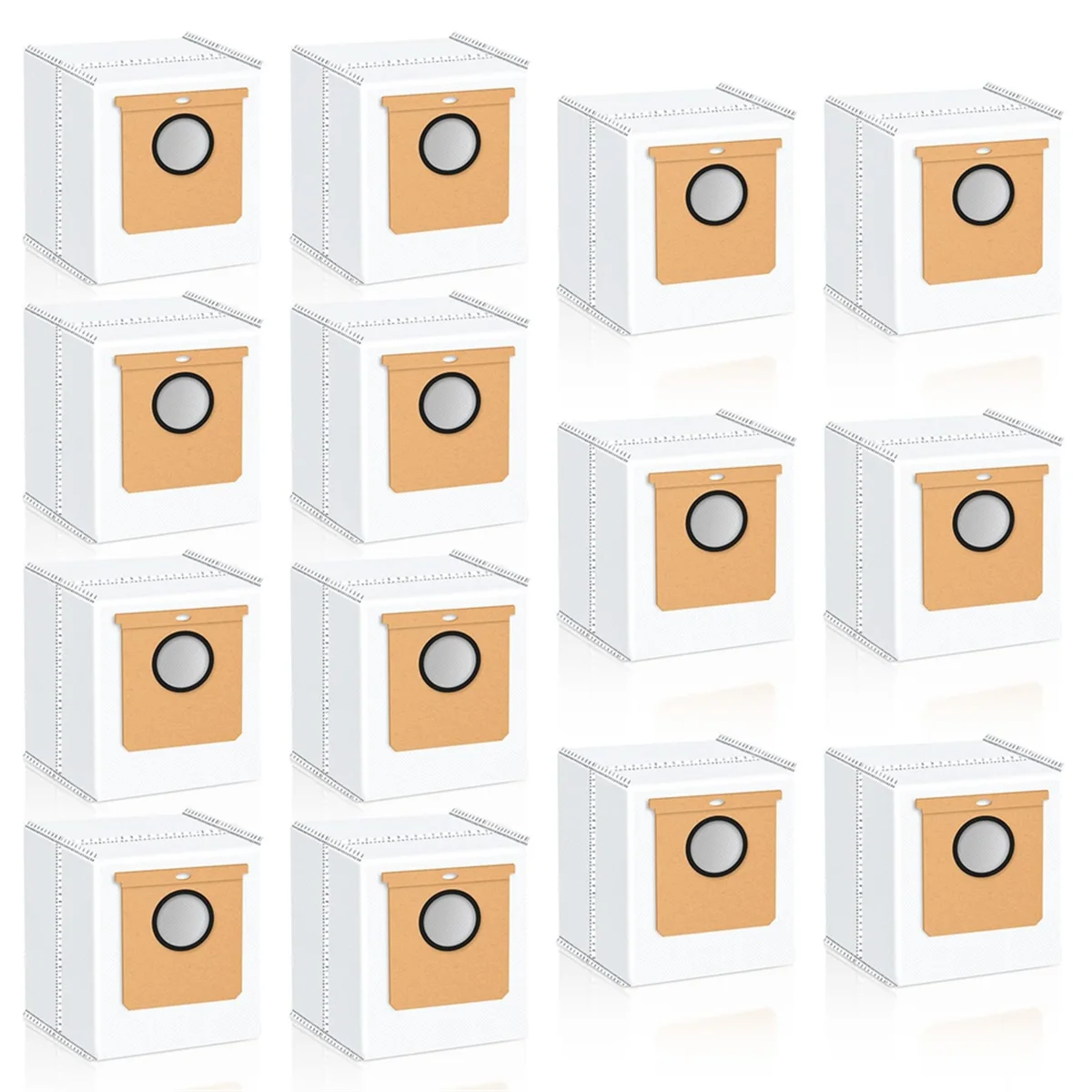 L50 ,L60 자체 비어있는 스테이션, 2.5 L 대용량 진공 먼지 처리 가방용 FZFZ 14 팩 교체 먼지 봉투