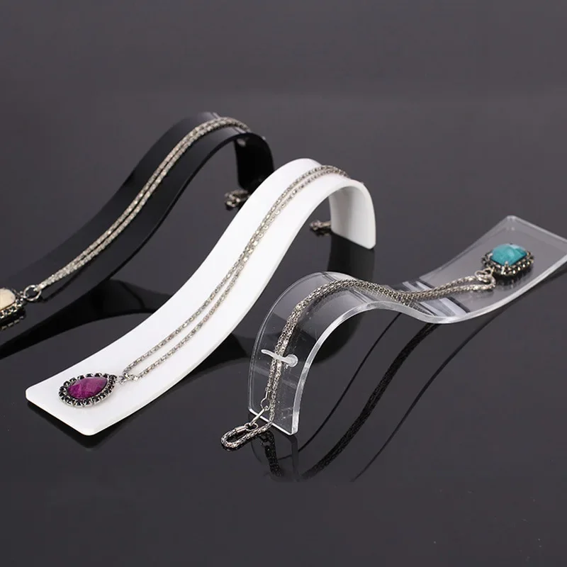 Necklace organizer holder stand bracelet case jewellry exhibitor watch display acrylic riser jewellery counter accessories