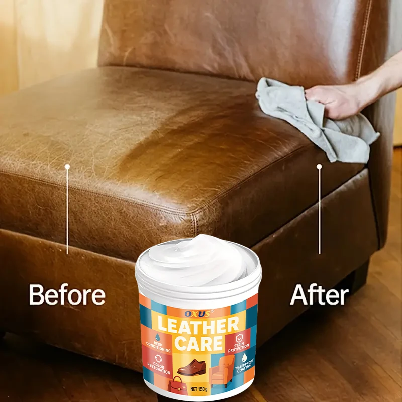 Car Leather Cleaning cream Seat Maintenance Care Oil Leather Restoration Mink Oil Cream Leather Sofa car Interior Polishing