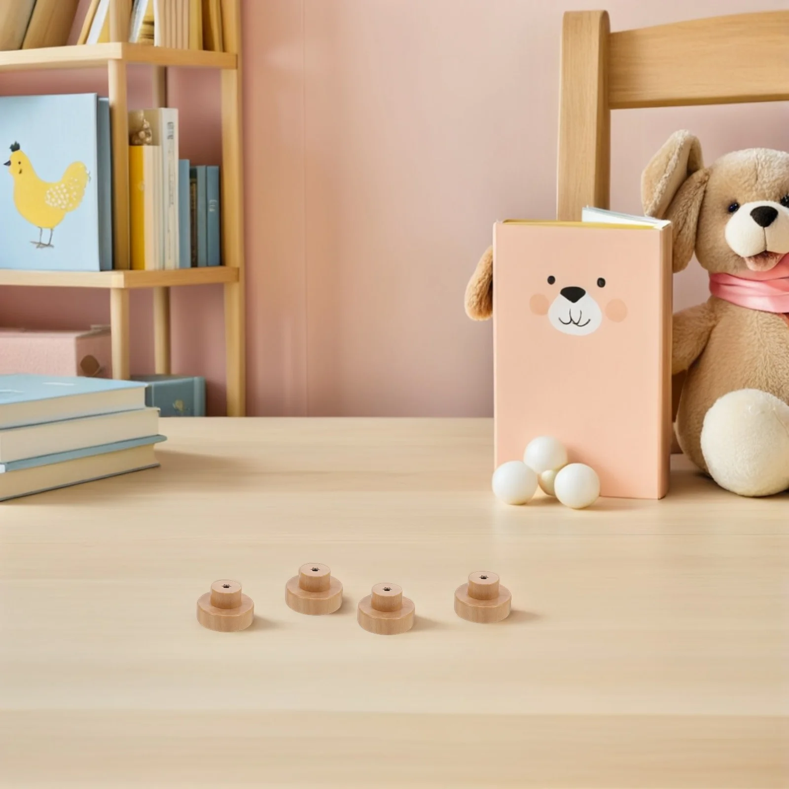 

10Pcs Natural Wood Cabinet Pulls Vintage Solid Handles for Dressers Wardrobes Kitchen Nursery Cupboards Drawer Furniture