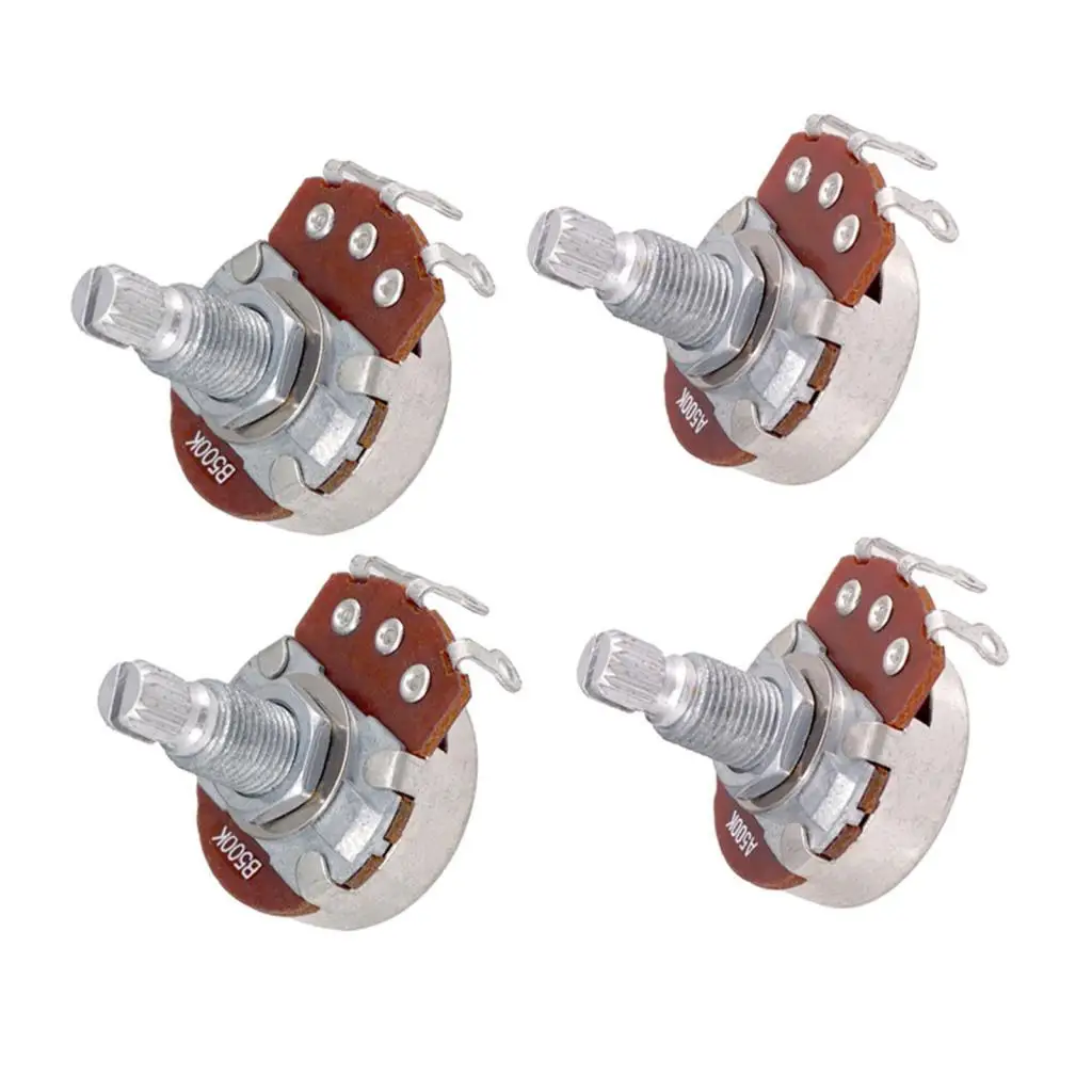 Potenziometro per chitarra Audio 500K Sostituzione per chitarra elettrica Confezione da 4
