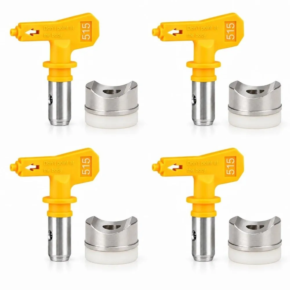 4pcs Electric Powered Airless Spray Gun Tip High Pressure Nozzle Set Paint Sprayer Nozzle Professional Grade