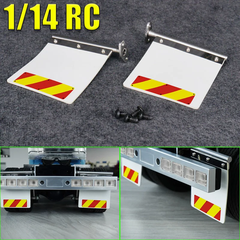 RC Truck 1 Pair Simulation Tailgate Fender Upgrade for 1/14 Tamiya King Hauler 56344 56301 for Globe Liner 56304 LESU Car