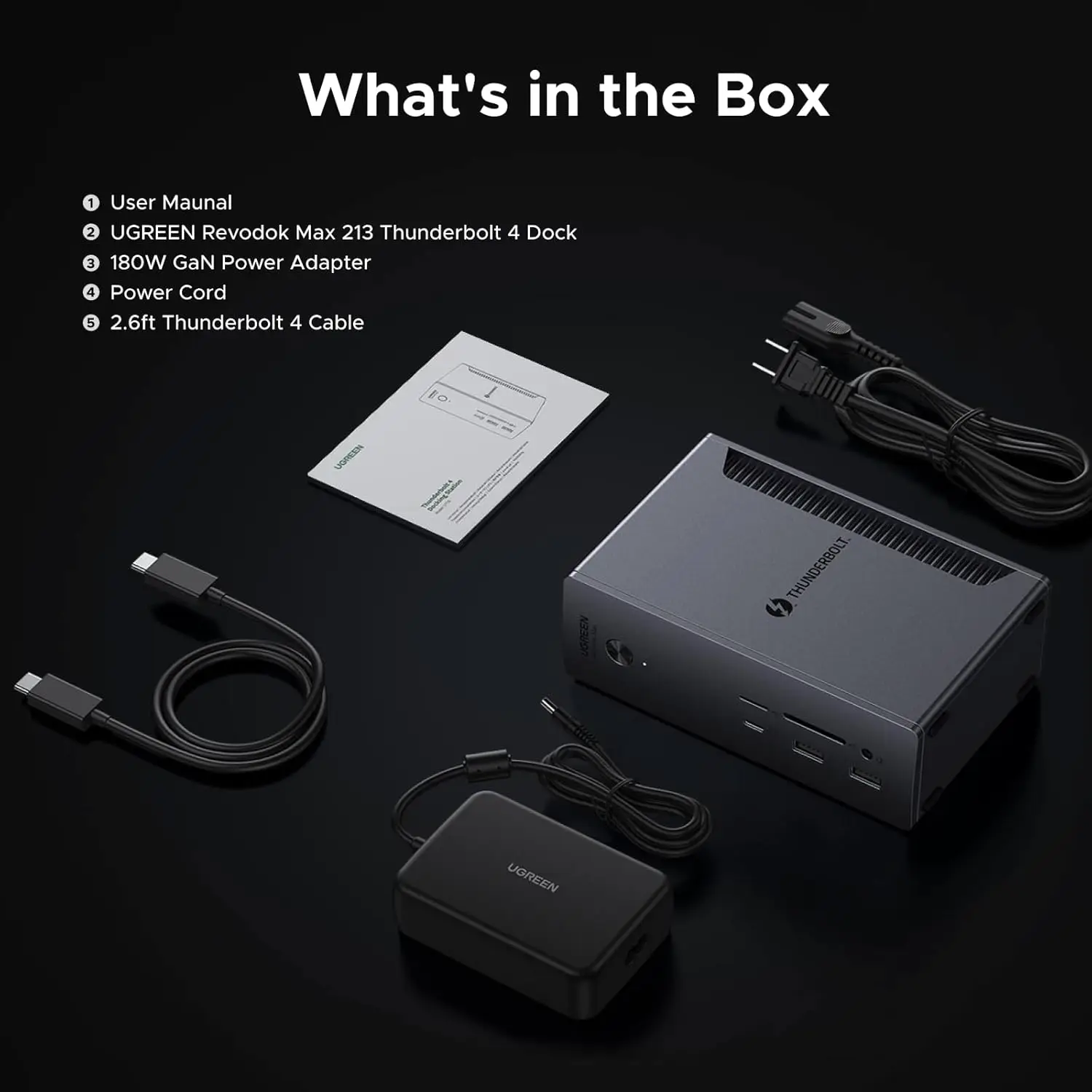 MAF UGREEN  4 Dock Revodok Max 213 13 in 1 40Gbps Docking Station Dual 4K 60Hz Single 8K Display Fast Charging for Laptop