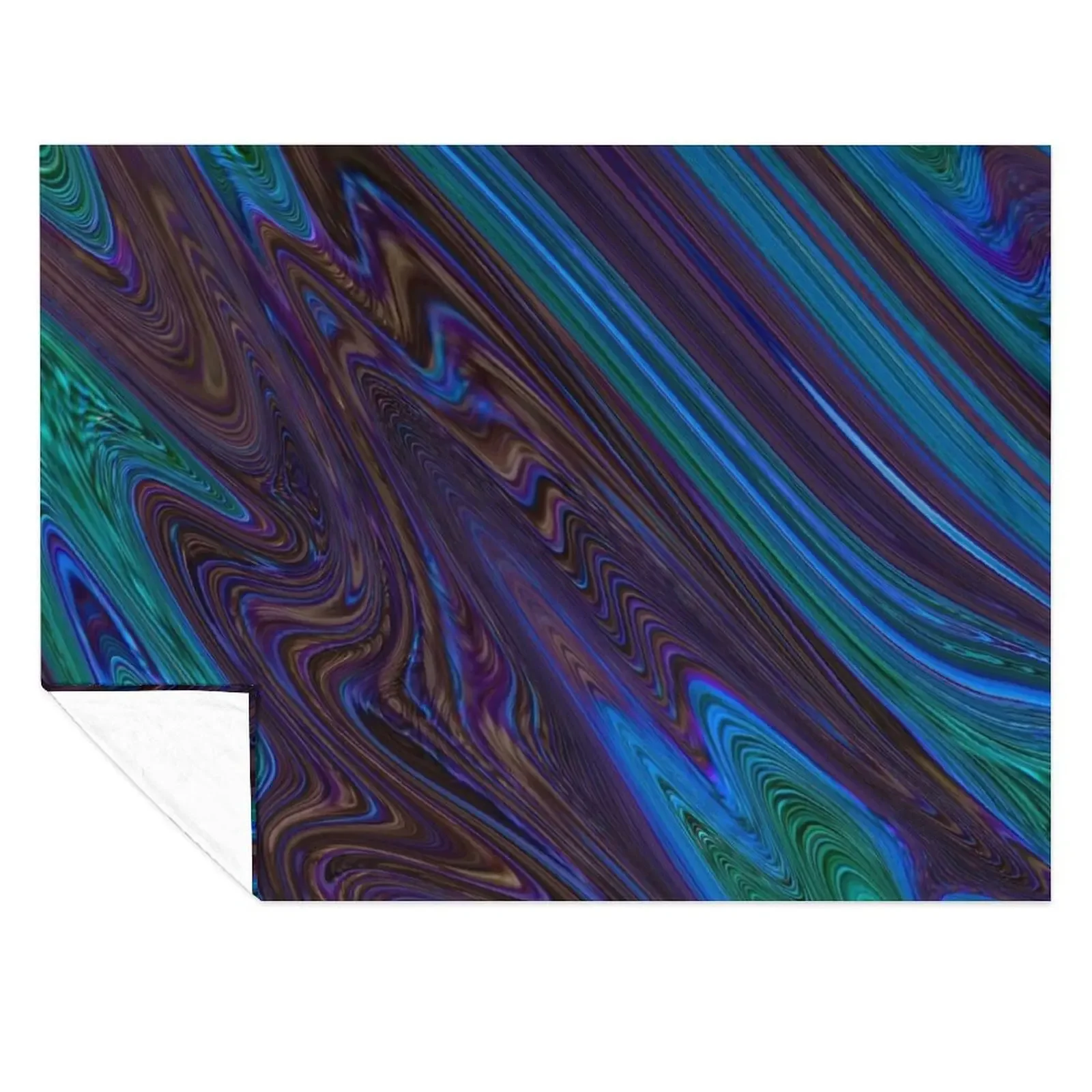 

Liquid peacock Throw Blanket Summer anime Furrys Flannels Blankets