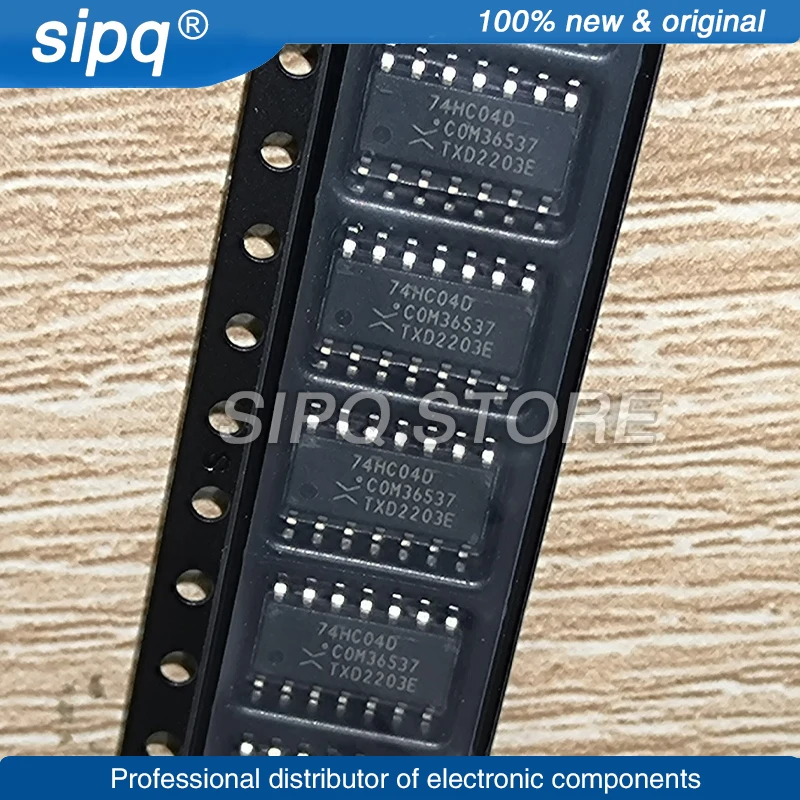 100PCS/LOT 74HC04D 74HC04 74HC04D,653 6 14ns@6V,50pF 2uA 2V~6V SOIC-14 Inverters NEW Original